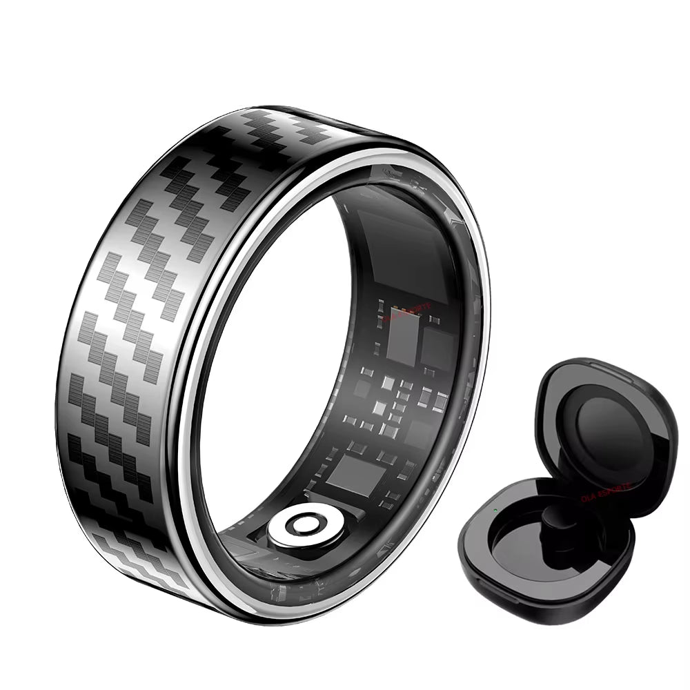 2025 New Smart Ring Call Alert Heart Rate Blood Oxygen Monitoring Pedometer Calorie Multifunctional Fitness Smart Finger Rings